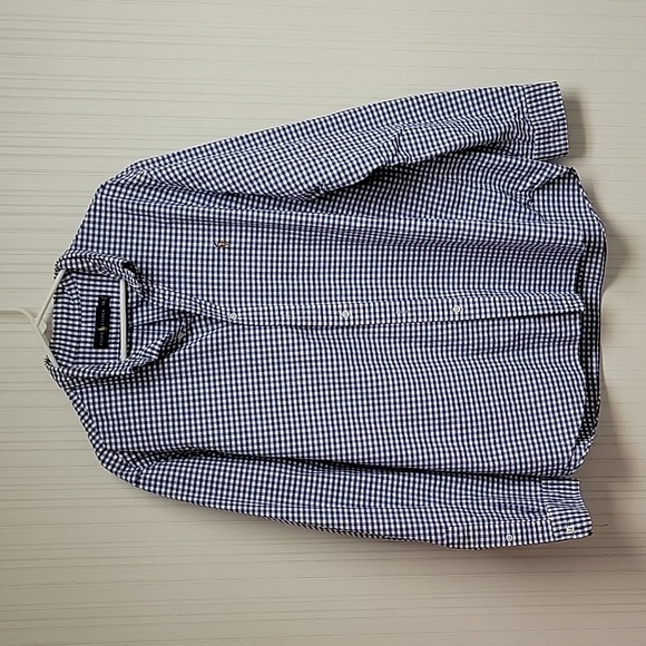 Ralph Lauren blue gingham button down XXL 100%  cotton - Picture 1 of 5